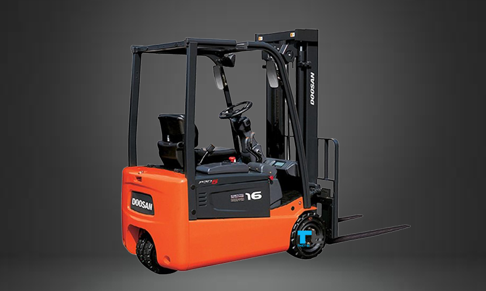 Xe nâng điện 1.6 tấn, 3 bánh, ngồi lái Doosan nhập khẩu Hàn Quốc